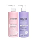 Straffende Koffein-Körperlotion, eine Feuchtigkeitscreme speziell für...