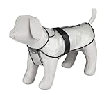 TRIXIE Regenmantel Tarbes für Hunde L transparent – Hunde-Regenjacke mit...