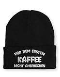 tshirtladen Spruchmütze Strickmütze Kaffee Wintermütze Mütze lustige...