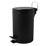 Well Home Papierkorb, Schwarz, 3 l