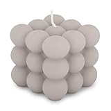 pajoma® Bubble Kerze Grau | Candle aus 20% Soy Wax + 80% Paraffin |...