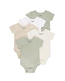Kindsgard Wickelbody 5er-Pack Kurzarm Mix Beige - Größe 68 - Baby Body...