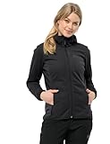 Jack Wolfskin Damen Windhain Hoody W Jacket, Schwarz, XXL EU