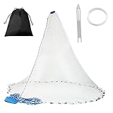 Croch Anglen Wurfnetz Abfischen Fischernetz Nylon Mesh Multifilament mit...