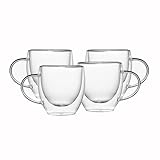 MTKN 4 gläser cappuccino tassen doppelwandige gläser espresso tassen set...