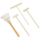 cobee 4 Stück Mini Zen Garten Werkzeug Set, Mini Zen Sand Rechen Mini...