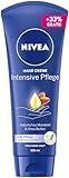 NIVEA Intensive Pflege Hand Creme, reichhaltige Hautcreme mit Mandel-Öl...