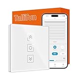 Tallifun Smart Rolladenschalter mit Prozentanzeige, Wlan Jalousie Schalter...