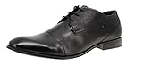 bugatti Business Halbschuh aus Leder, Derby mit Querkappe und eleganter...