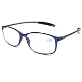 DOOViC Blaulichtfilter Computer Lesebrille Blau/Eckig Flexible Bügel...