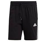 adidas Herren Essentials 3-Stripes Shorts, Black/White, L