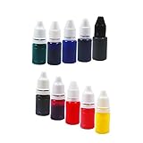 F Fityle 10 x 7 ml Stempel-Nachfülltinten, Farbstempel,...