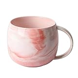 eKsdf Marmoroptik Kaffeetassen Tasse Bauchig Keramikbecher 300ml Mokkatasse...