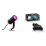 Philips Hue White & Color Ambiance Lily Gartenstrahler 1er schwarz 350lm...