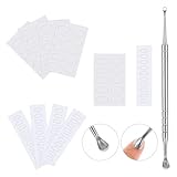 Tyqour 1pc Nagelhautschieber Doppelkopf Edelstahl mit 10pc...