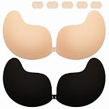 Klebe BH Push up Rückenfrei Trägerlos BH ohne träger Klebe-BHS große...