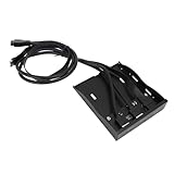 aqxreight Vielseitiges 3,5-Zoll-Diskettenschacht-Frontpanel mit USB-A- und...