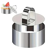 Runde Backform – Dessertring aus hochwertigem Edelstahl, Verstellbarer...