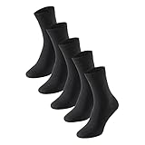 Schiesser Damen 5 Pack Strümpfe - Stay Fresh Socken, Schwarz_173208, 39-42...