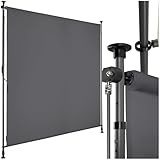 tectake® Klemmmarkise, Sichtschutz Markise Balkon ohne Bohren,...
