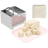 Tofupresse Edelstahl 500g Paneer Maker Druckregulierung mit 1 Schale 1...