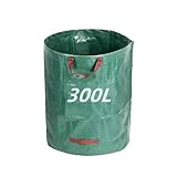 NestNook Gartenabfallsäcke, 300L, robuste Abfallsäcke mit Griffen,...