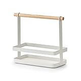 Zeller 27397 Menage, Metall/Bambus, weiß, ca. 23,5 x 10 x 20 cm,...