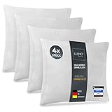 LILENO HOME 4er Set Kissenfüllung 40x40 cm - 40°C waschbares Innenkissen...