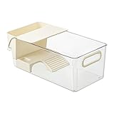 Schildkrötenzuchttank, einfache Fütterungszugriff, 37x18,9x13 cm,...