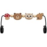 Kinhzrude Spielzeugstange Babywippe,Mit drehbaren Waldtieren,...