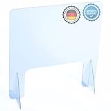 AtHaus® Spuckschutz Schutzscheibe aus Acrylglas Premium Quality, 70 x 60...