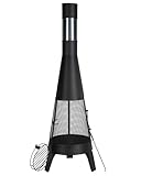 VEVOR Gartenkamin, φ508x1495 mm Terrassenofen, konischer Kamin zum Grillen...