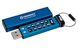 Kingston IronKey Keypad 200 Typ-A Hardware-verschlüsselter USB-Stick FIPS...