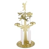 Kaladia Knox Lichter Glocken Spiel in Gold - Klingelpyramide - aus Metall -...