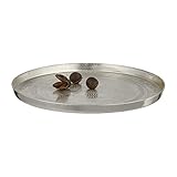 Dekoteller Kerzenteller Metall Teller gold silber 21 o. 31 cm Schale...