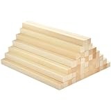 BUYGOO 50Pcs Holzstäbe Quadratisch Holzstäbchen zum Basteln,25x1x1cm...