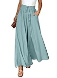 Dokotoo Sommerhose Damen Leicht Palazzo Hose Elegant Sommer High Waist...