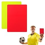 FOMGIIN 2 Stück Fußball-Schiedsrichter-Karte, Rot und Gelb Karte des...
