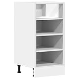 vidaXL Unterschrank Weiß 40x44,5x81,5 cm Holzwerkstoff, Küchenschrank,...