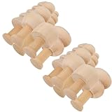 WEKAMOS Unbehandelte Selbstgemacht Holzbaum Kleiner Holzpilze Bastelset 10...