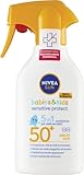 NIVEA SUN Maxi Sonnencreme Spray Kids Sensitive Protect & Play FP 50+ 270...