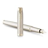 Parker IM Monochrome Füllfederhalter | blaue Tinte | Oberfläche und...