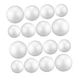 Baluue 80 Stück Weiße Schaumstoffbälle 3 6cm Selbstgemacht Bastelbedarf...