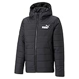 PUMA Jungen ESS Hooded Padded Jacket Gepolsterte Jacke, Schwarz, 164