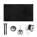 Ohne Bohren Fenster Verdunkelung Set,100% Lichtundurchlässig 1m x 1,45m...