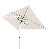 Doppler Sonnenschirm für den Garten Jack 300x200cm in Natur - Rechteckiger...