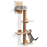 LitaiL Wandkratzbaum für Katzen bis 20KG, Vier stöckig, 110 cm hoch,...