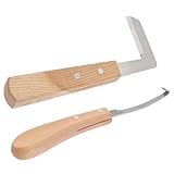 Toddmomy 2 Stück Hufbeschlagwerkzeug aus Kohlenstoffstahl und Holz...