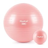 PhysKcal 65cm Pink Dicker Gymnastikball und 23 cm Pilatesball Set, Anti...