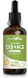 Vitamin D3 + K2 50ml (1700 Tropfen) 1000 I.E - in MCT-Öl - Hoch...